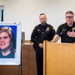 Commander Rob Lamoureux speaks about his experience working on Jennifer Brinkman homicide case on Tuesday, Nov. 29, 2022 in Marysville, Washington. (Olivia Vanni / The Herald)
Commander Rob Lamoureux speaks about his experience working on Jennifer Brinkman homicide case on Tuesday, Nov. 29, 2022 in Marysville, Washington. (Olivia Vanni/The Herald)