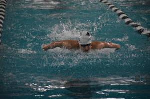 Photo by Ben Ray
Lindberghs Heston Grant competes in the 200 I.M. Thursday Dec. 8.