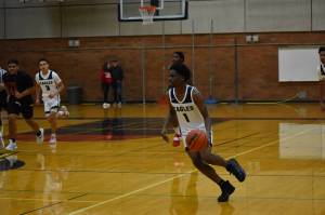 Eagle senior Gabriel Thomas in the win over Tyee.