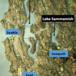 Map of King County lakes (Courtesy of DOH)