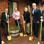Courtesy of the City of Renton
Renton Mayor Armondo Pavone, Governor Jay Inslee, and King County Executive Dow Constantine, as they celebrate the groundbreaking of the Sunset Gardens housing project