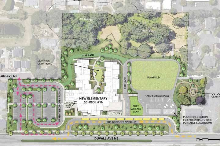 Image from Renton Public Schools website
Artist design rendering of Hilltop Heritage Elementary.