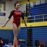 Ben Ray/Renton Reporter
Renton gymnast Katie Chen focuses during her time on the beam.