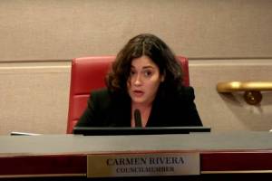 During the Feb. 27 Renton City Council meeting, councilmember Carmen Rivera motioned for the city to examine data regarding rental tenants in the community. (Screenshot from City of Renton Facebook page)