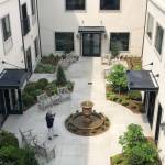 Central courtyard at the Weatherly Inn. Photo by Marie Skoor