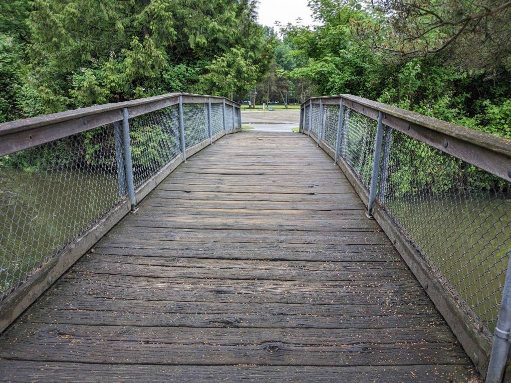 Gene Coulon Park has plenty of cool aspects including a bridge connecting the two sides. Ben Ray / The Reporter