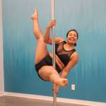 JoJo Clarke shows off the Apprentice pose on the pole. Photo by Bailey Jo Josie/Sound Publishing.