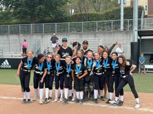 Renton Little League after their win at Seattle University. Photo Provided by Carl Bryant.