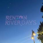 Scene from the Renton River Days drone show. (Photos courtesy of Annika Hauer)