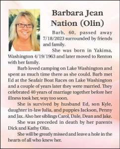 Barbara Jean Nation (Olin) | Obituary