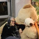 A large Christmas bear was available at the Renton Pavilion Center for photos and cuddles. Photo by Bailey Jo Josie/Sound Publishing.