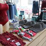 A holiday display of various bras, underwear and camisoles greet customers as they walk into the Pencil Test. Photo by Bailey Jo Josie/Sound Publishing.