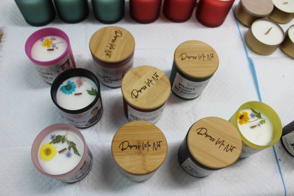 Varieties of Depress Me Not candles. Bailey Jo Josie/Sound Publishing