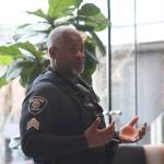 Renton Police Sgt. Corey Jacobs discusses mental health amongst law enforcement. Photo by Bailey Jo Josie/Sound Publishing.