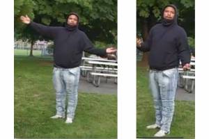 Police body cam photos of the suspect. (Courtesy of Renton Police Department)