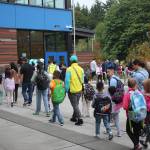 Hilltop Heritage Elementary had its first first day of school Aug. 30. Photo by Annika Hauer/Renton Reporter