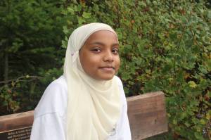 Photo by Bailey Jo Josie/Sound Publishing
Diyaa Ali, who is in Discovery classes at Kennydale Elementary School, started writing her book when she was in third grade.