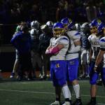 Savae Kongaika poses and waits for the Liberty offense. Ben Ray / The Reporter