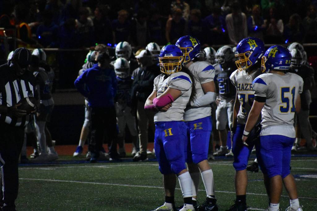 Savae Kongaika poses and waits for the Liberty offense. Ben Ray / The Reporter