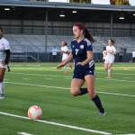 Ralston seen dribbling her way to a goal against Renton. Ben Ray / The Reporter