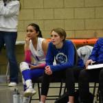 HC Shea OBrien (left) watches as her team plays against Bishop Blanchet. Ben Ray / The Reporter