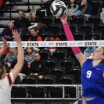 Maiya Lester with a finesse shot against Central Kitsap. (Photos by Ben Ray / The Reporter)