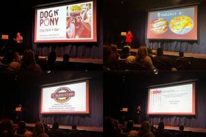 Local entrepreneurs give their business pitches at Renton Civic Theater. (Cameron Sheppard/Sound Publishing)