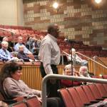 Bailey Jo Josie / Renton Reporter
John Houston speaks at the April 5 school board meeting.