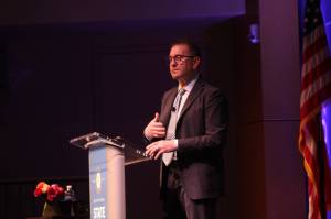 Photo by Bailey Jo Josie/Sound Publishing
Mayor Armondo Pavone spoke about the citys many accomplishments, including Rentons Main Street designation, during his 2023 State of the City address.