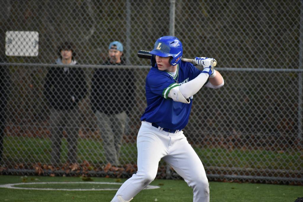 Rohne Klein gets ready for a pitch to hit against the Kentridge Chargers. Ben Ray / The Reporter