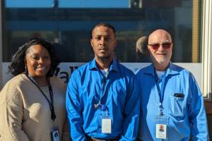 From left to right: Sarah Faison, Jamarlon (Jay) Latham, and Bob Wilson.