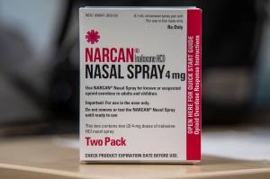 Naloxone, known by the brand name Narcan, can be administered via a nasal spray as an opioid antidote. (Sound Publishing file photo)