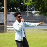 Local musician Elijah The Great performs at Rentons 2024 Juneteenth Celebration. Photo by Bailey Jo Josie/Sound Publishing