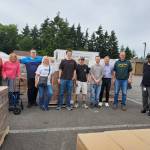 On June 13, the Church of Latter-day Saints delivered 1,257 cases of food to four local organizations. Courtesy photo