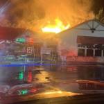 King County Fire District 20 posted this photo of the Aug. 24 blaze at Top of the Hill grocery store in Renton. Courtesy photo