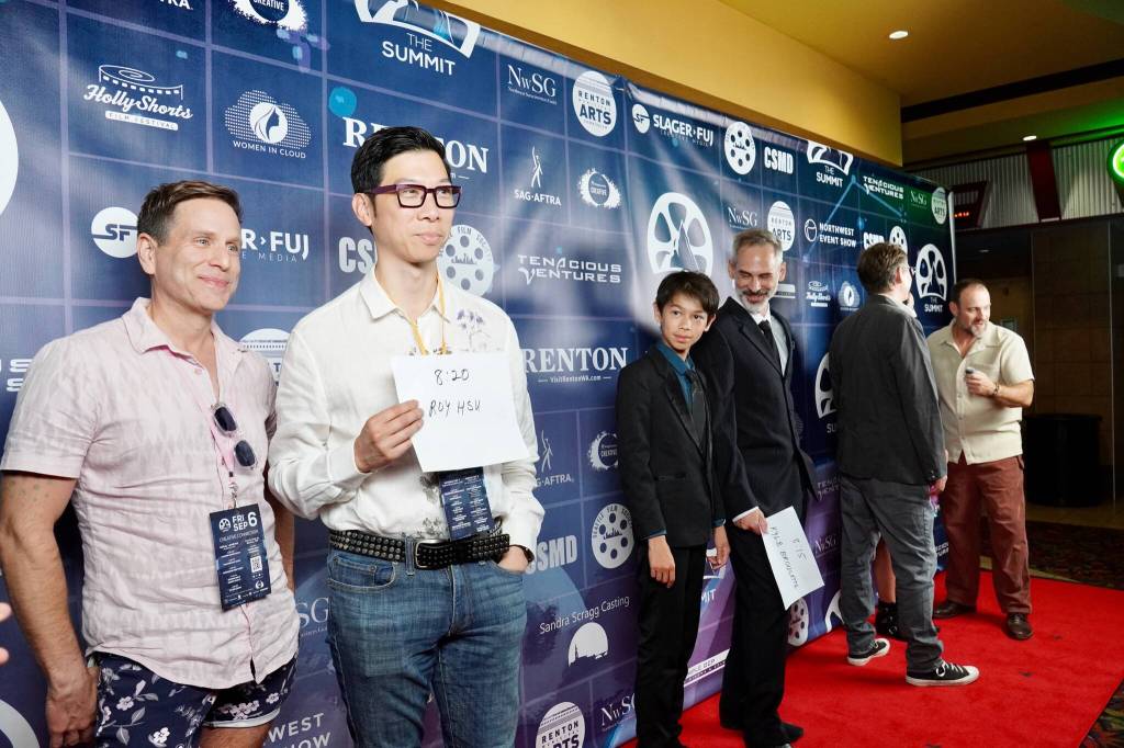 Multiple creators on the red carpet. Photo by Joshua Solorzano/The Reporter