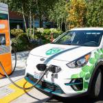 Example of two EV charging stations in Everett. (File photo)