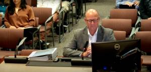 Renton public works administrator Martin Pastucha after he presented the public works budget. (Photo from Oct. 14 Committee of the Whole meeting)