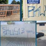 Renton graffiti possibly linked to gangs. Photo courtesy of City of Renton