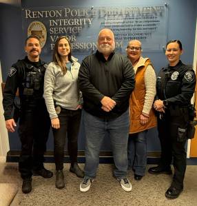 Courtesy photo.
A group from the Renton Police Department attended the National Crimes Against Womens Conference in Dallas in 2024. Pictured from left to right: Commander Chandler Swain, Det. Halley Brus, Sgt. Bill Judd, Victim Advocate Tina Harris, Officer Rose Hynes.