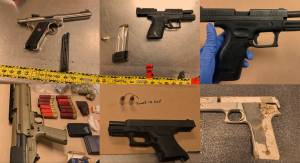 Guns recovered in 2024 by the Renton Police Department. Courtesy Photo.