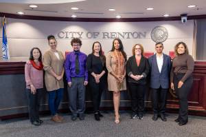 Courtesy photo
The 2024 Equity Commission. Pictured from left to right: Manami Imaoka, Cassandra Baddeley, Gabriel Jones, Nicole Hill, Sarah Ballard, Lisa Davis, Ashok Padhi, Celina Kershner. Not pictured: Hemant Tanwar. Commissioners Imaoka, Baddeley, Jones and Tanwar will continue to serve on the commission in 2025.
