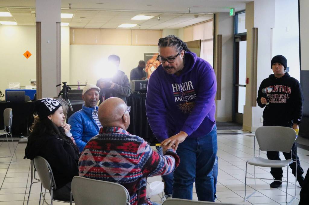 A Fishbowl Interactive Panel was facilitated by the Renton Technical Colleges Associated Student Government. Photo by Bailey Jo Josie/Sound Publishing.