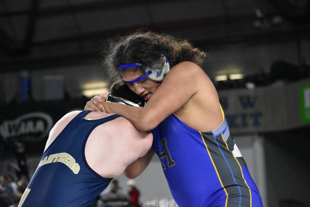 Kustino Ottorbech wrestles inside the Tacoma Dome. Ben Ray / The Reporter