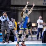 Vina Nguyen of Hazen celebrates her win as a state champion. Photo provided by Maria Dorsten