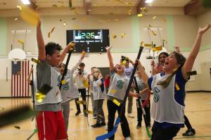 The Hi-Tech team were the champions at Maplewood Heights Elementary Schools fourth annual floor hockey tournament. Photo by Bailey Jo Josie/Sound Publishing