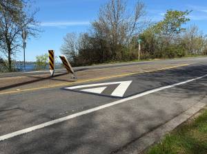 The speed cushions can be straddled by emergency vehicles to not reduce response times. Photo by Drew Dotson/ Renton Reporter