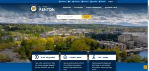 The citys new website launched in January. Screenshot