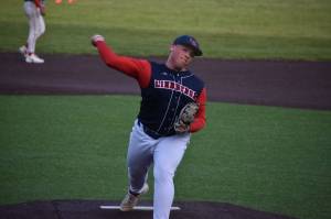 Vincent Campos on the bump for Lindbergh. Ben Ray / The Reporter