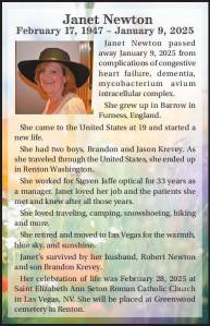 Janet Newton | Obituary